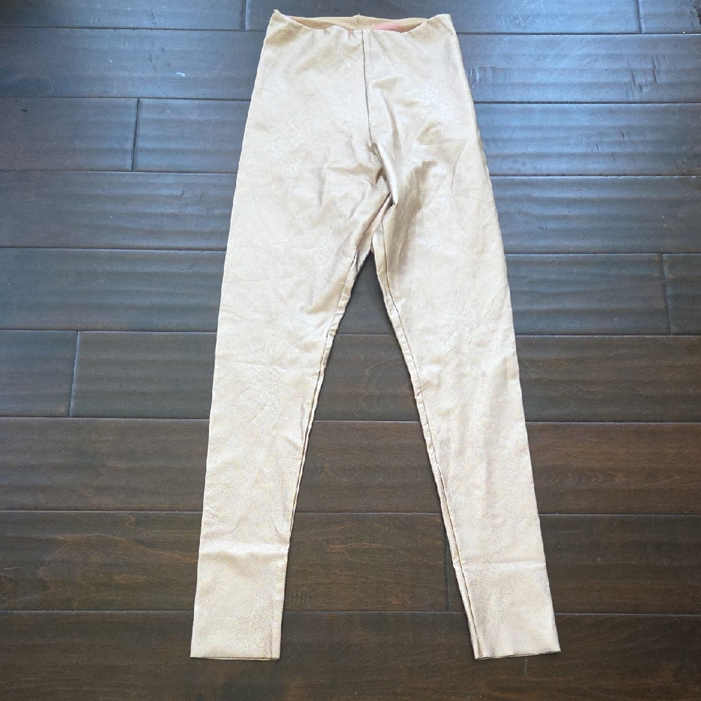 🔥Commando Gold Metallic Faux Leather Leggings